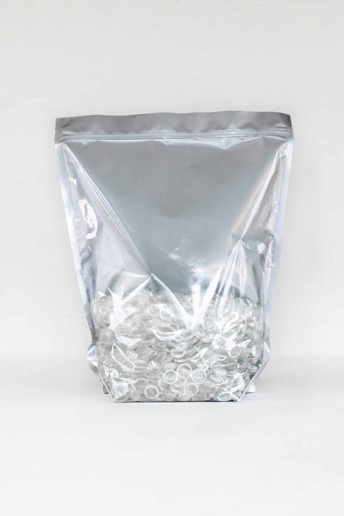 0.5 lb Grower Bag Clear Face Black Background